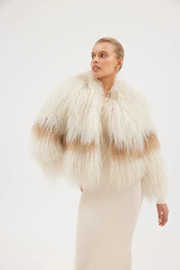 Georgina Jacket Oatmeal/Tan 3 Georgina Jacket Oatmeal/Tan