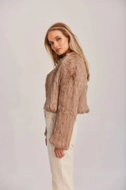 Lola Crop Jacket Beige -Chic Boutique Shop HRK 0198 460xcopy