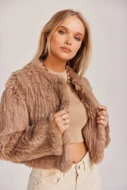 Lola Crop Jacket Beige -Chic Boutique Shop HRK 0211 460xcopy