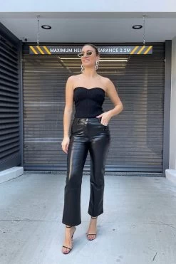 Brooke Leather Pants -Chic Boutique Shop IMG 0916