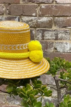 Handwoven Hat Yellow