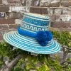 Handwoven Hat Blue -Chic Boutique Shop IMG 1341