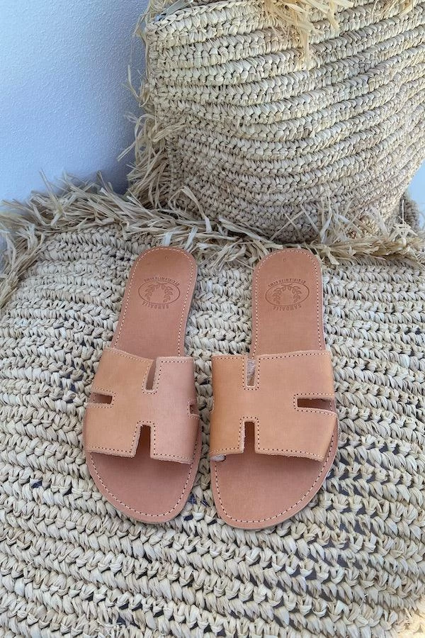 H Sandals Tan 3 H Sandals Tan