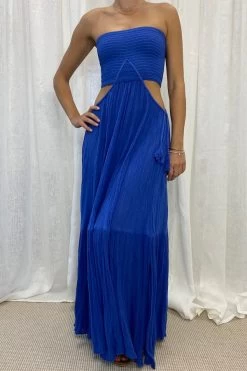 Ava Dress Royal Blue -Chic Boutique Shop IMG 4149