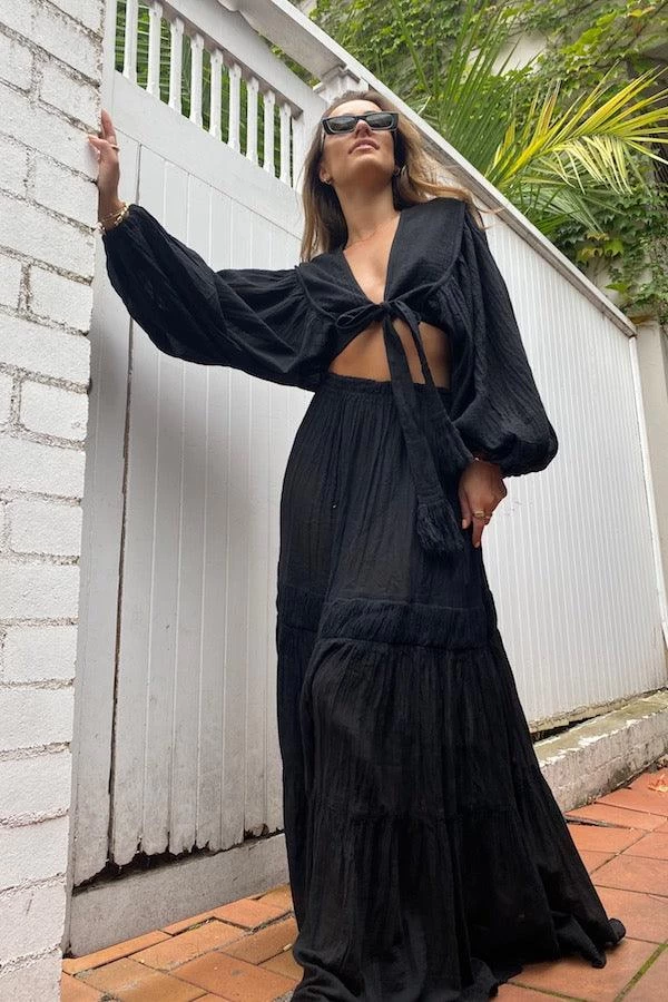 Samos Skirt Black 6 Samos Skirt Black - Image 4