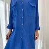 Olina Shirt Dress Royal Blue 2 Olina Shirt Dress Royal Blue -Chic Boutique Shop IMG 4867