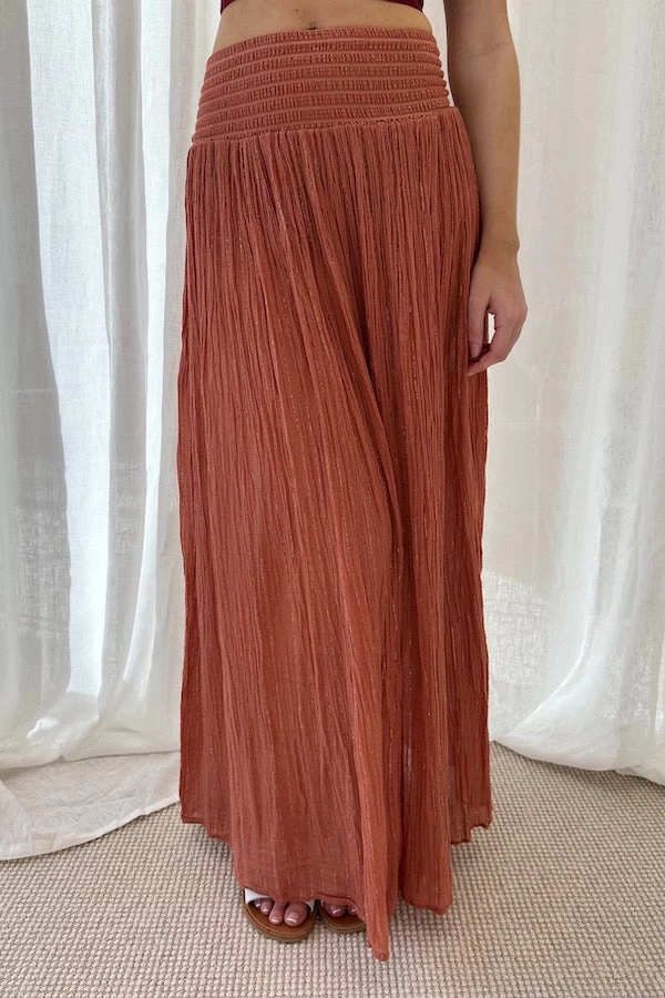 Calypso Skirt Terrcotta/Gold 5 Calypso Skirt Terrcotta/Gold - Image 3