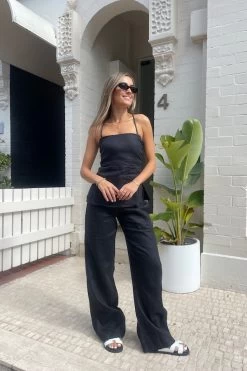 Faithfull The Brand Marcelo Top Black -Chic Boutique Shop IMG 5092