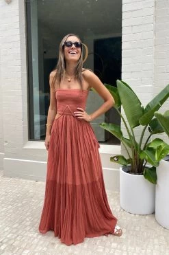 Ava Dress Terracotta