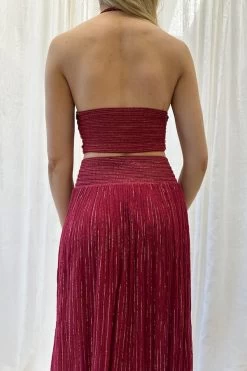 Penelope Top Merlot/Gold -Chic Boutique Shop IMG 5703