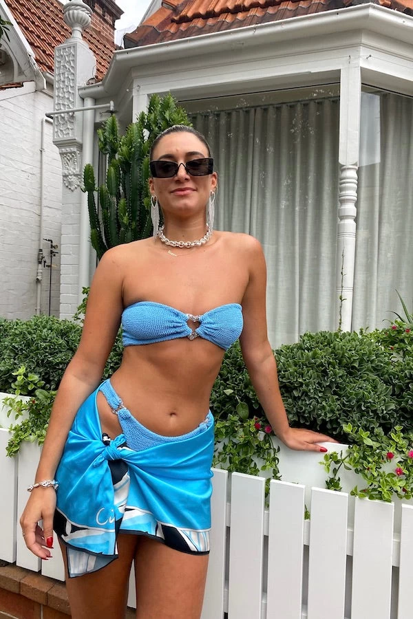 Nicole Bikini Sky Blue/Silver 4 Nicole Bikini Sky Blue/Silver - Image 2