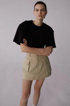 Izumi Rib Jersey Tee Black