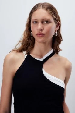 Reese Rib Jersey Tank Black -Chic Boutique Shop Jan Urban Ecomm Resized128 900xcopy