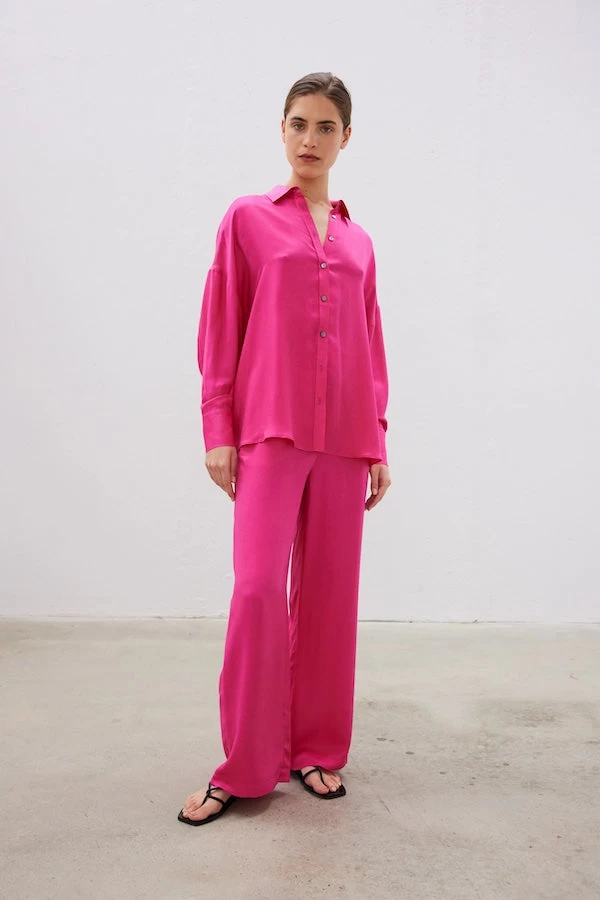 Elvira Long Sleeve Shirt Hyper Pink 5 Elvira Long Sleeve Shirt Hyper Pink - Image 3