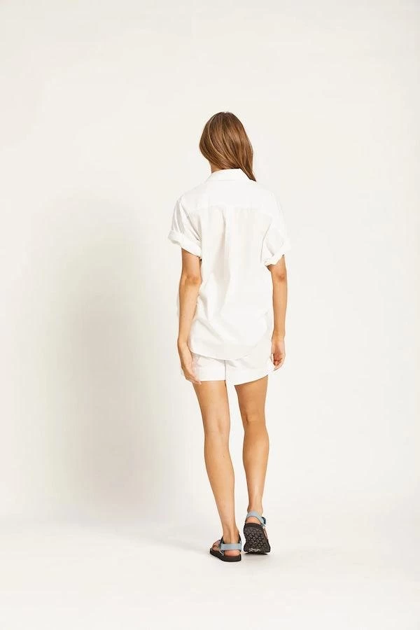 The Chiara Short Sleeve Shirt White 9 The Chiara Short Sleeve Shirt White - Image 7