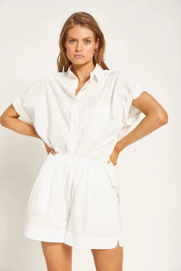 The Chiara Short Sleeve Shirt White 4 The Chiara Short Sleeve Shirt White - Image 2