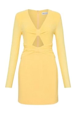 Rebecca Vallance Lumiere L/S Mini Lemon -Chic Boutique Shop LUMIERE LONG SLEEVE MINI 2303 1086 LEMON 23593 Rebecca Vallance 0023 30511