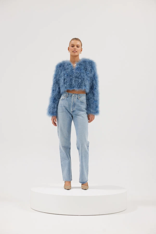 Manhattan Feather Jacket Denim 3 Manhattan Feather Jacket Denim