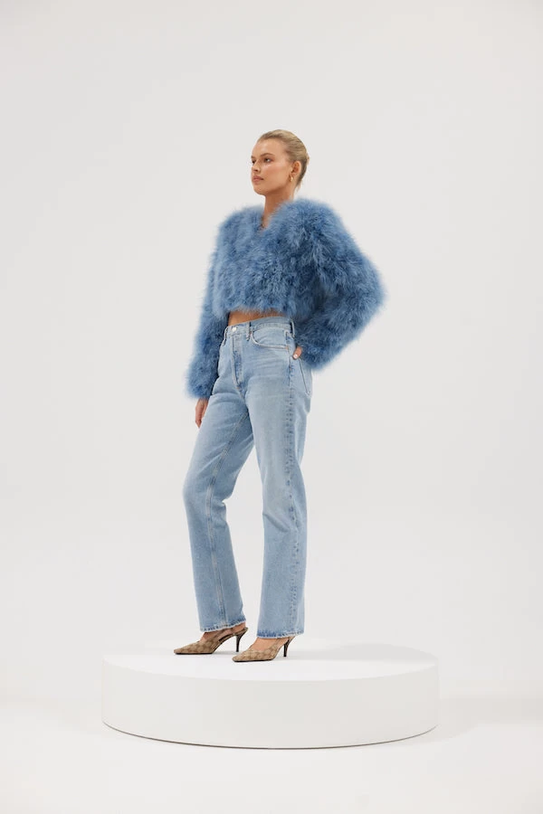 Manhattan Feather Jacket Denim 6 Manhattan Feather Jacket Denim - Image 4