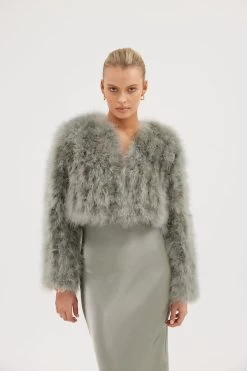 Manhattan Feather Jacket Sage