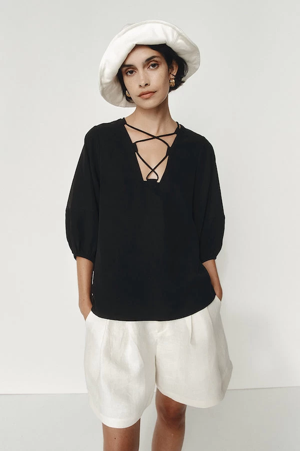 Esma Top Black 4 Esma Top Black - Image 2