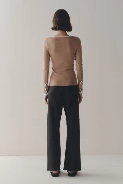 Misa Top Camel/Ivory -Chic Boutique Shop MarleW23 LB WebResize D2111