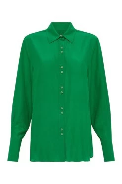 Rebecca Vallance Pascal Shirt Green 11 Rebecca Vallance Pascal Shirt Green -Chic Boutique Shop PASCAL SHIRT RVAS 2489 GREEN C 0122 03945