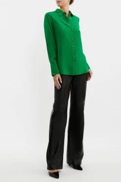 Rebecca Vallance Pascal Shirt Green 9 Rebecca Vallance Pascal Shirt Green -Chic Boutique Shop PASCAL SHIRT RVAS 2489 GREEN 0479 12038