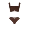 Xandra Bikini Metallic Chocolate
