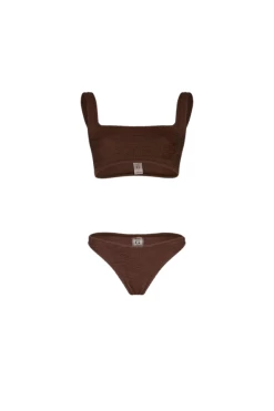 Xandra Bikini Metallic Chocolate
