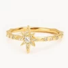 Gold Dancing In Starlight Ring