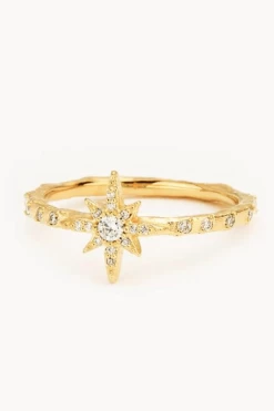 Gold Dancing In Starlight Ring