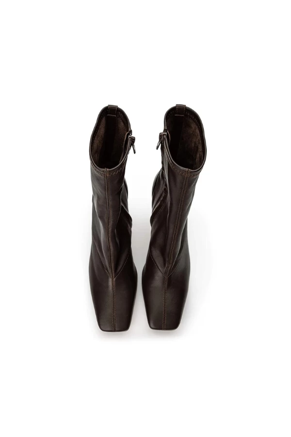 Halsey Chocolate Nappa 10.5cm Ankle Boots 4 Halsey Chocolate Nappa 10.5cm Ankle Boots - Image 2