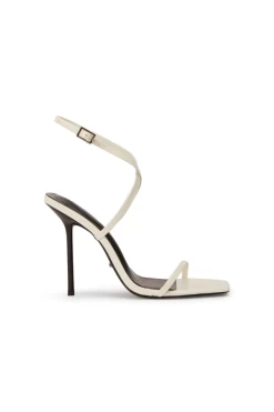 Naxos White Patent 10.5cm Heels