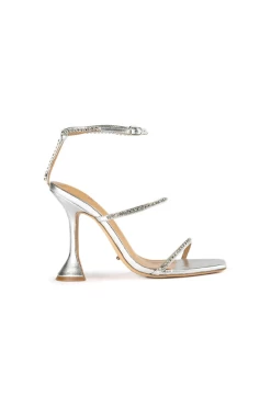 Shy Silver Nappa Metallic 10.5cm Heels