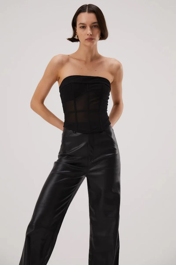 Rumi Mesh Bustier Black 3 Rumi Mesh Bustier Black