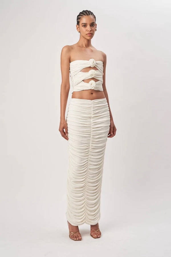 Roma Skirt White 5 Roma Skirt White - Image 3