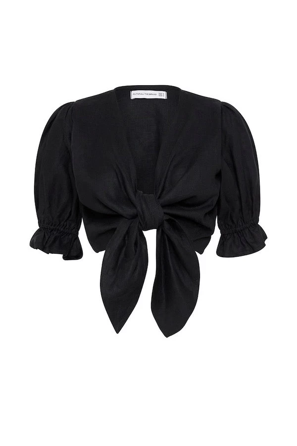 Faithfull The Brand Jamais Top Black 7 Faithfull The Brand Jamais Top Black - Image 5