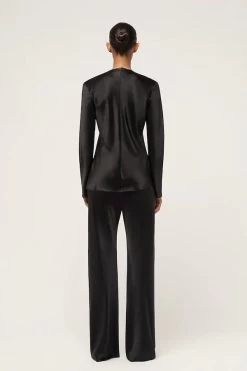 Bias Lounge Shirt Black -Chic Boutique Shop S18 23121 MichaelLoSordo 0679 5000xcopy