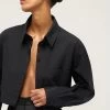 Cropped Shirt Black 2 Cropped Shirt Black -Chic Boutique Shop S20 23121 MichaelLoSordo 0734 5000xcopy