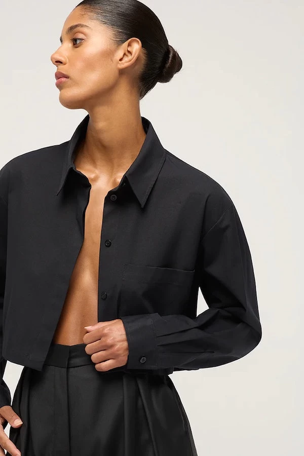 Cropped Shirt Black 3 Cropped Shirt Black