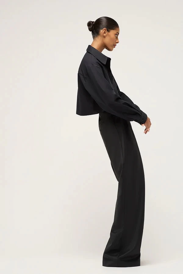 Cropped Shirt Black 7 Cropped Shirt Black - Image 5