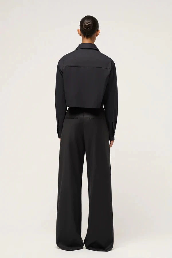 Cropped Shirt Black 8 Cropped Shirt Black - Image 6