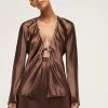 Bias Lounge Shirt Brown -Chic Boutique Shop S24 23121 MichaelLoSordo 0866 5000xcopy