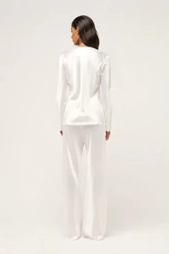 Bias Lounge Shirt White -Chic Boutique Shop S33 23121 MichaelLoSordo 1098 5000xcopy
