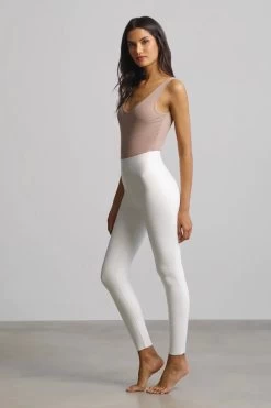 Commando Faux Leather Legging W/ Perfect Control White