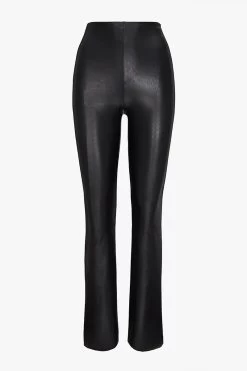 Commando Faux Leather Flared Leggings 7 Commando Faux Leather Flared Leggings -Chic Boutique Shop SLG20 BLK