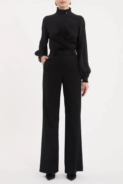 Rebecca Vallance Sloane Top Black