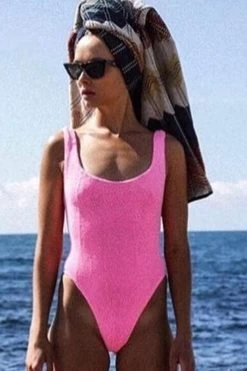 Square Neck Swim Bubblegum