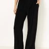 Wide Leg Pants Black -Chic Boutique Shop SummiSummiAW23 3622